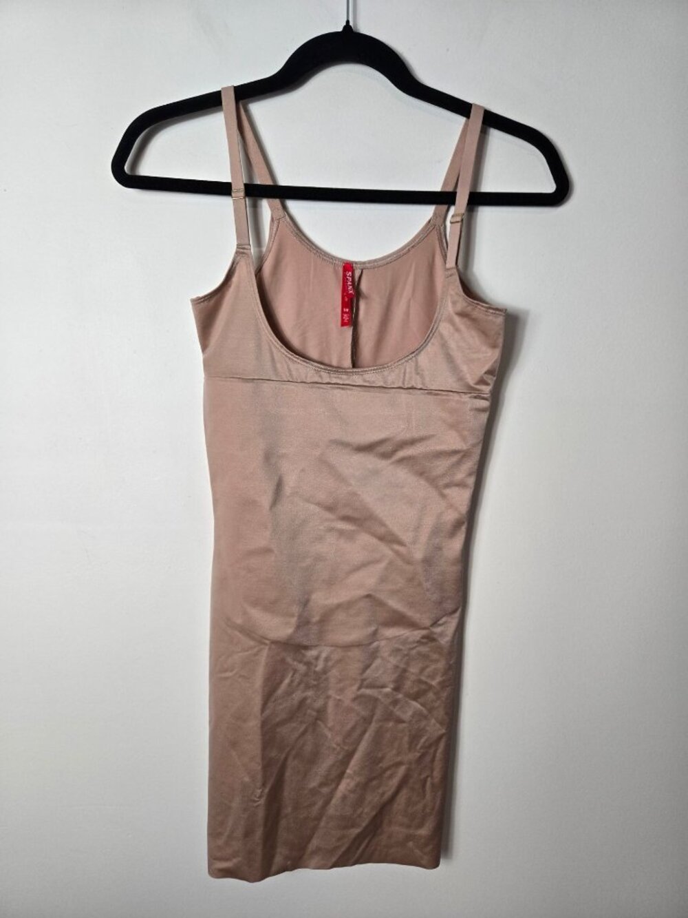 Spanx Size S SmartGrip Open-Bust Full Slip Stretch Tan Shapewear